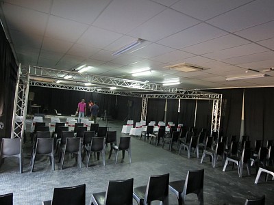 Inside the venues we hosted our workshops